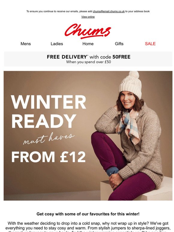 Winter ready must haves from £12