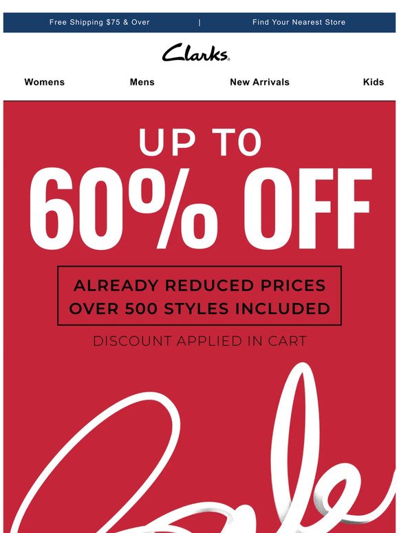 SALE UPGRADED: Up to 60% OFF is HERE