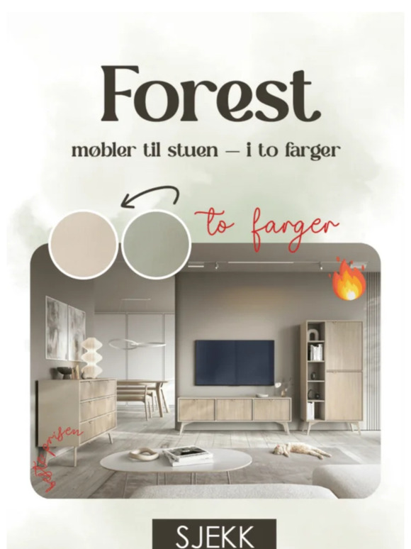 Oppdag en ny definisjon av eleganse i stuen med FOREST-kolleksjonen av lyse stuemøbler.