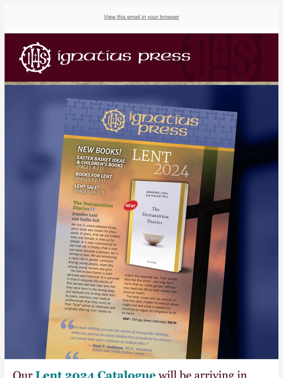 Ignatius Press Get our 2024 Lent catalogue online Milled