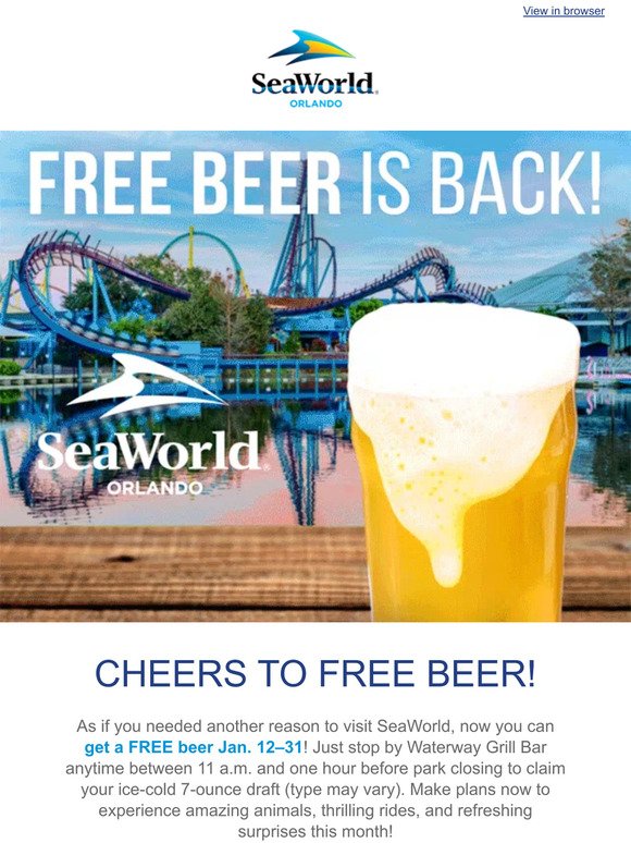 🍺 Join Us for FREE Beer Starting Today!