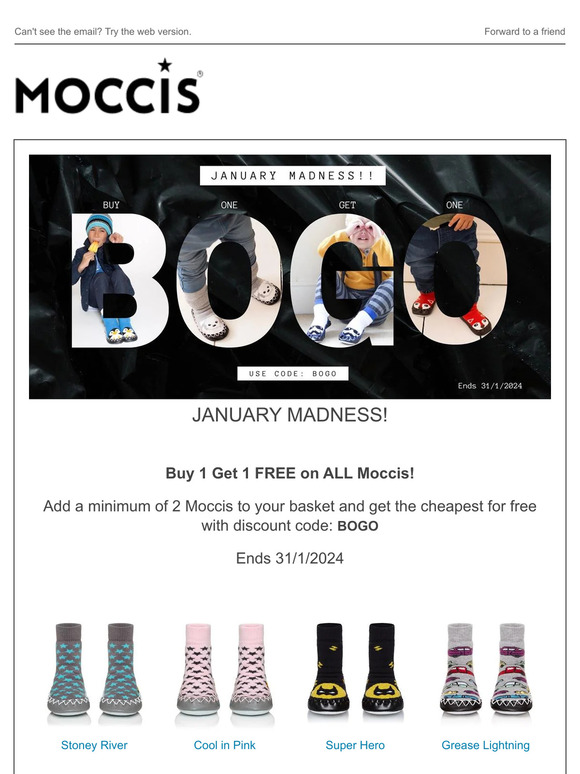 January Madness! BUY 1 GET 1 FREE on ALL MOCCIS!! 💝