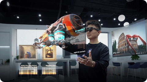 Xreal Air2 ultra spatial computing glasses for AR developers have dual 3D sensors