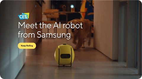 Samsung Ballie Rolling Robot 2024 is an AI ball that acts like a home personal assistant