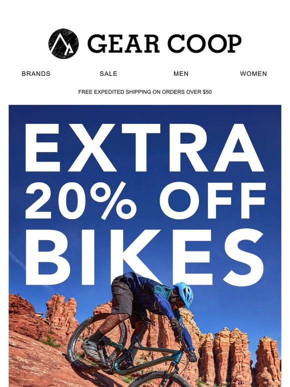Half-Off Bikes & An Additional 20% Off At Checkout! Only At The Gear Coop Store Closing Sale!