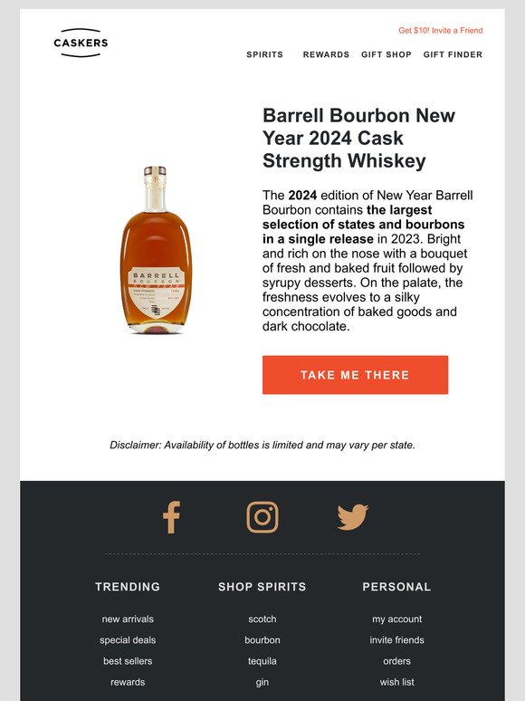 🔥 Barrell Bourbon New Year 2024 Cask Strength Whiskey just landed! 🔥