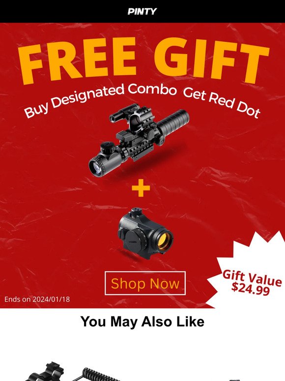 Attention, Shooters! Claim Your FREE Red Dot Sight with a Rifle Scope Combo Purchase!
