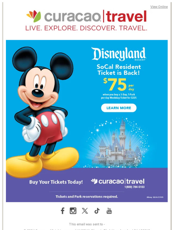 The Disneyland® Resort SoCal Resident Ticket is Back