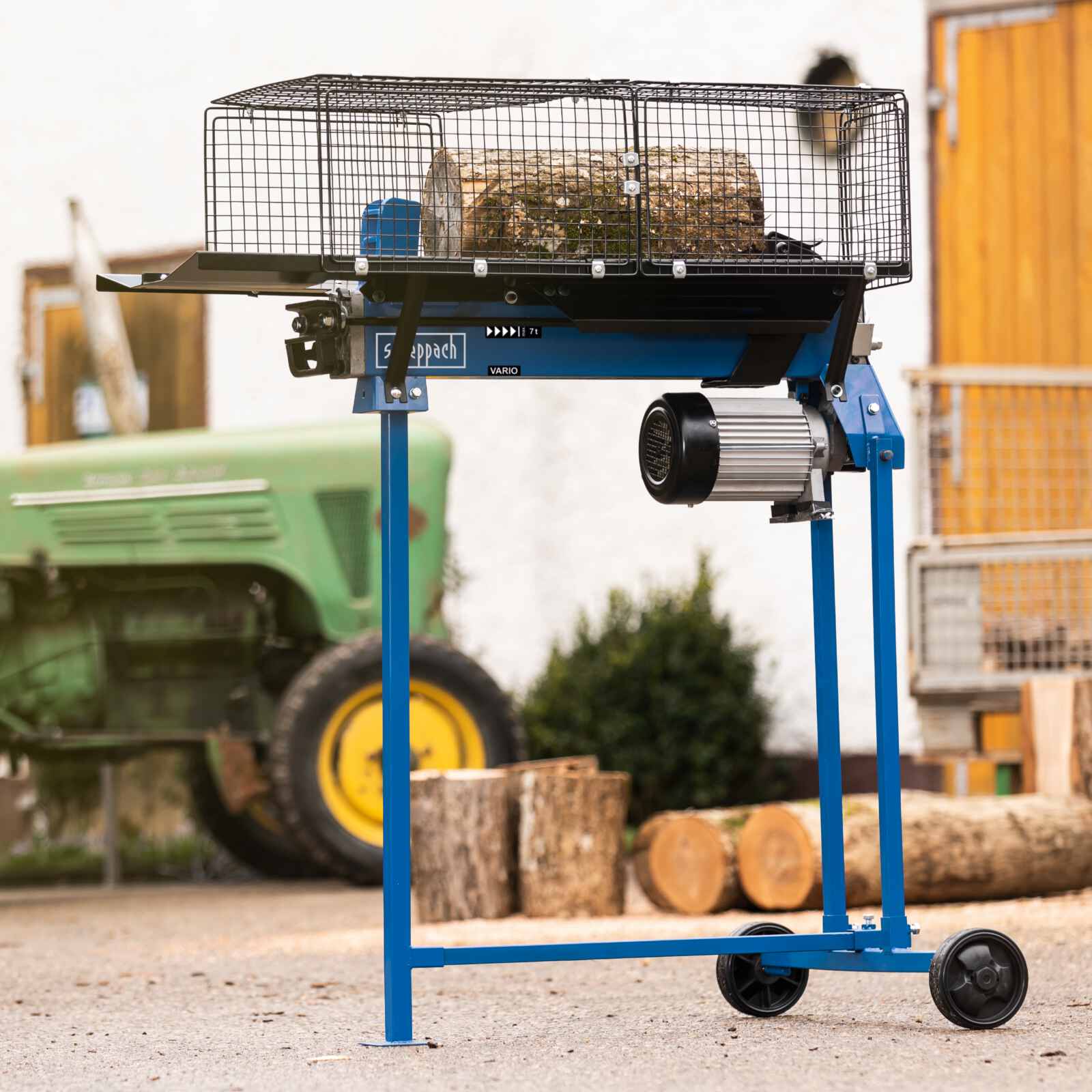 Holzspalter liegend