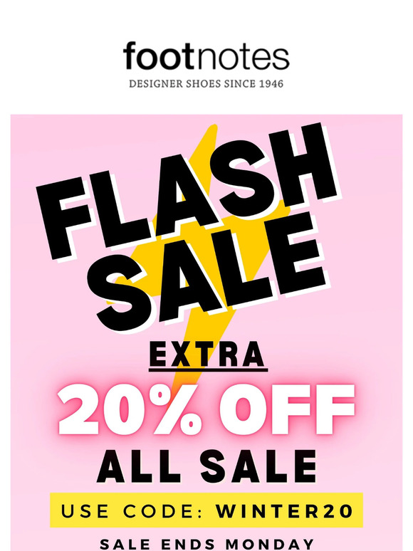 Flash Sale Continues! ⚡ Extra 20% Off All Sale!