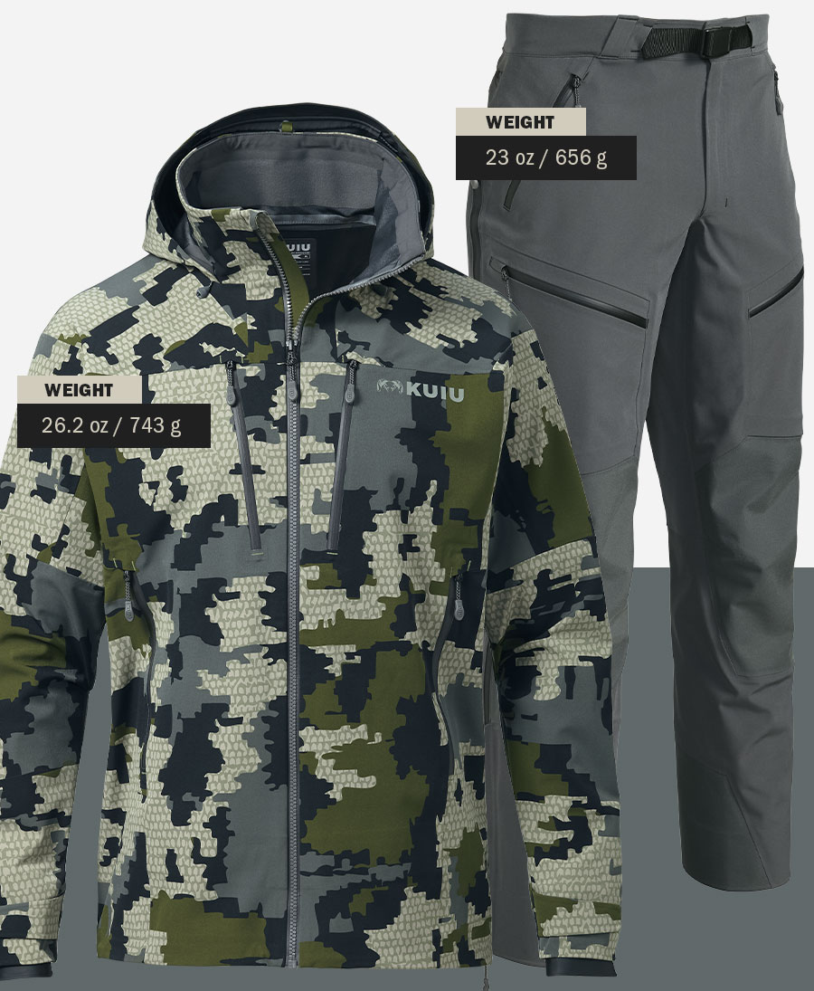 KUIU Yukon TR Rain Set Hunt. Don't Hunker. Milled