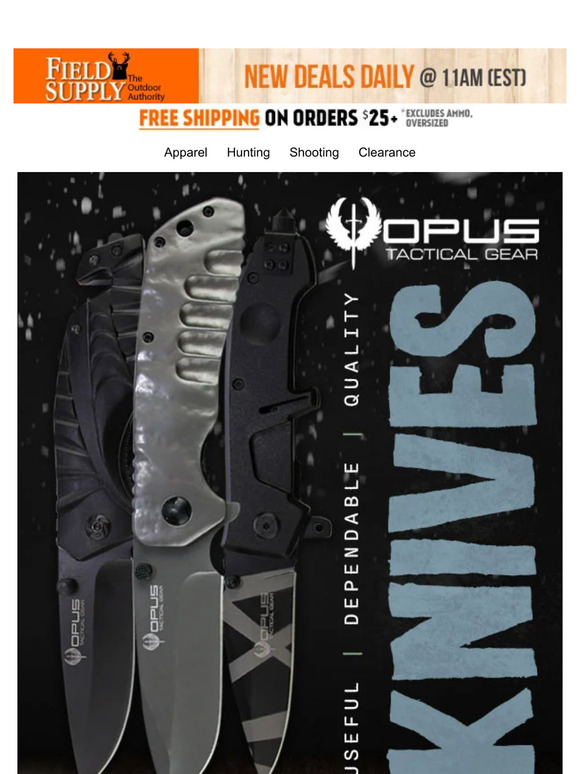 Field Supply 🔪The Ultimate Knife 9.99 Opus Knives Milled