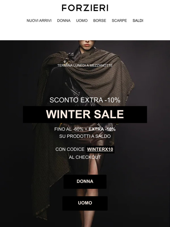 ⏱️ Ultime 48 Ore! Extra -10% sui SALDI