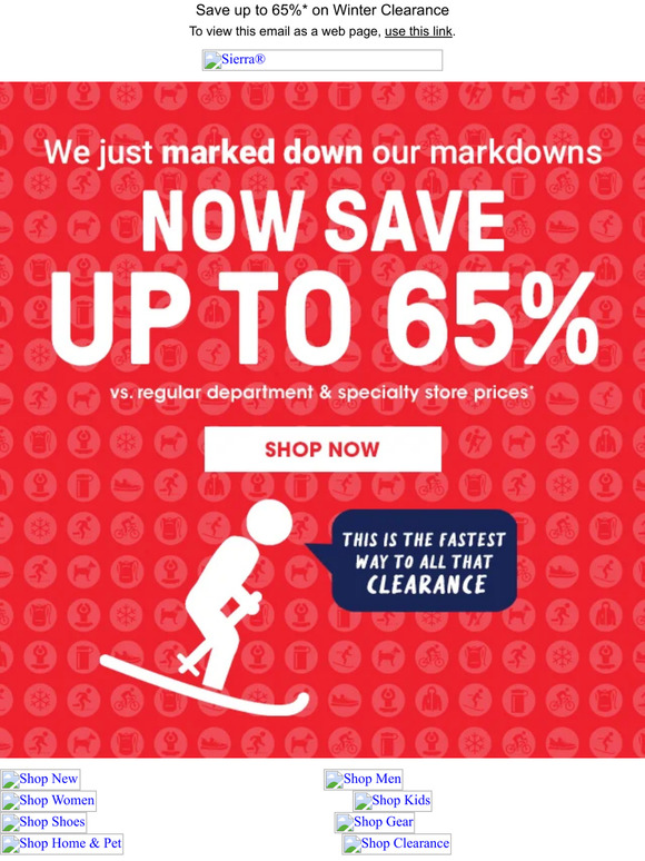Sierra Trading Post NOW Clearance on top of clearance Milled