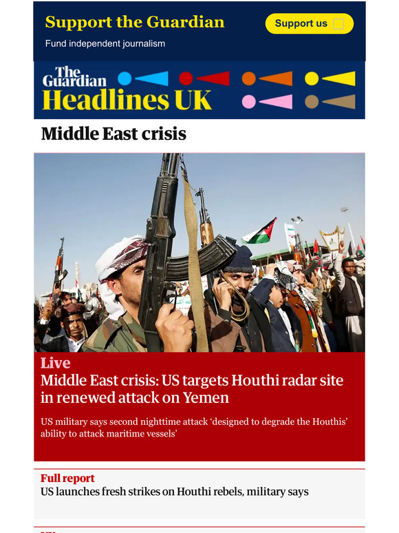 The Guardian Soulmates: The Guardian Headlines: Middle East crisis live