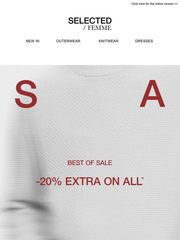 BEST OF SALE | -20% EXTRA