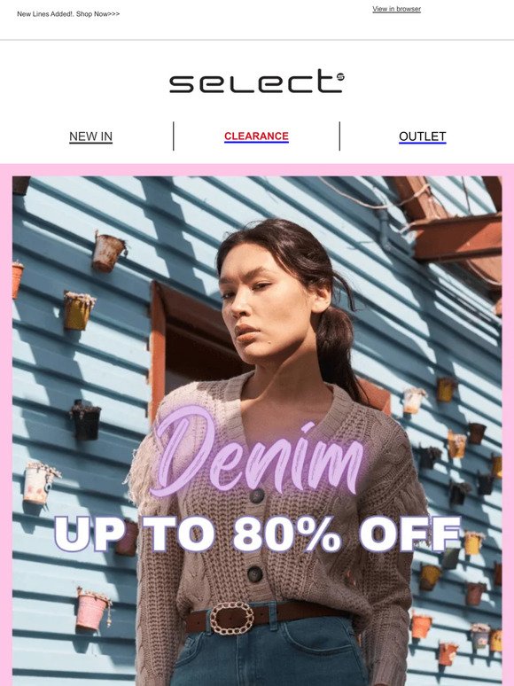 🔥 Denim Sale: Up To 80% Off! 😍👖👕