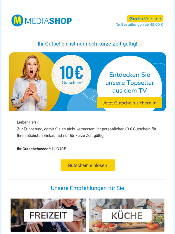 Ihr Gutschein ist nur noch heute gültig