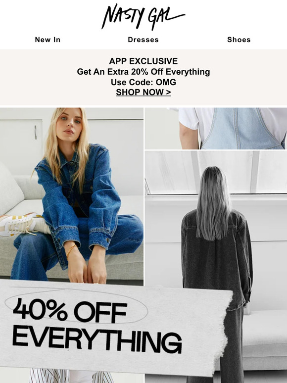Nasty Gal Email Newsletters Shop Sales, Discounts, and Coupon Codes