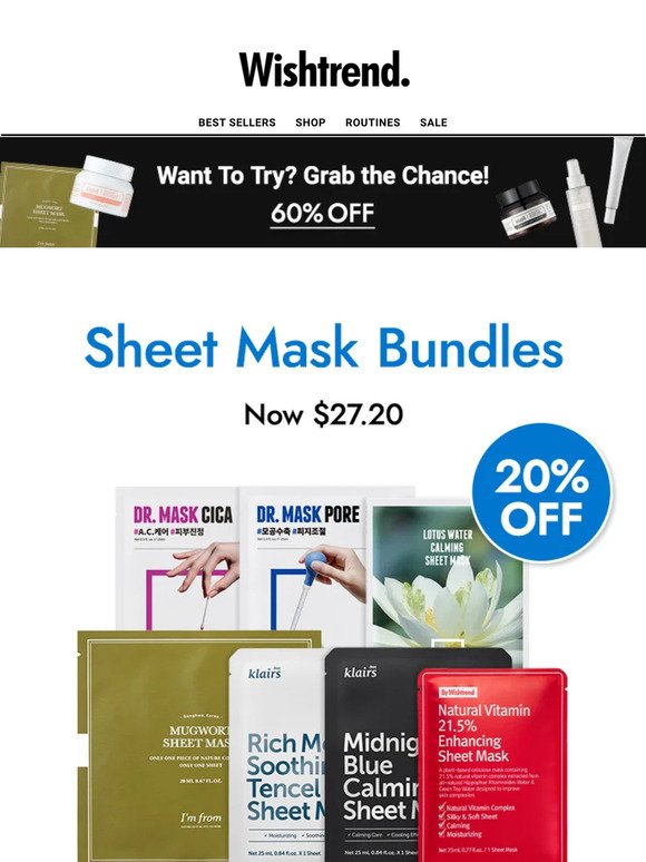 $27.20 for 7 sheet masks!🔥