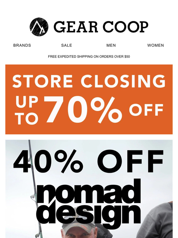 Nomad Design Fishing Lures 40% Off. Only At The Gear Coop Store Closing Sale!