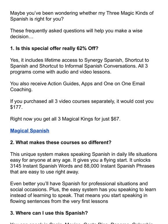 9 Questions to tap into Magical Spanish