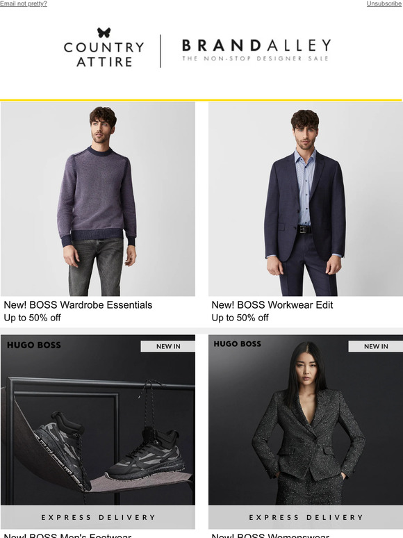 BOSS, Kate Spade, Calvin Klein & Schöffel