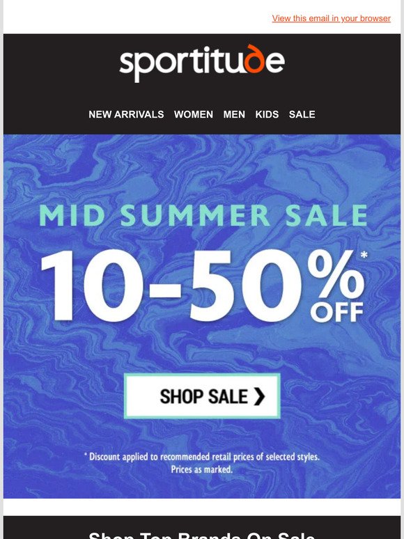 🔥 10-50% Off Mid Summer Sale