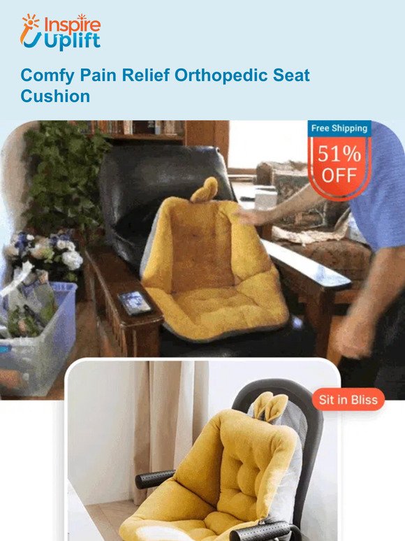 Ease Back Pain with Our Orthopedic Cushion!