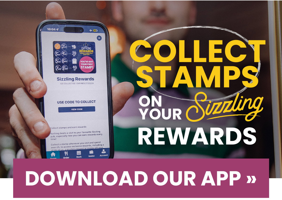 Collect stamps on your Sizzling rewards!