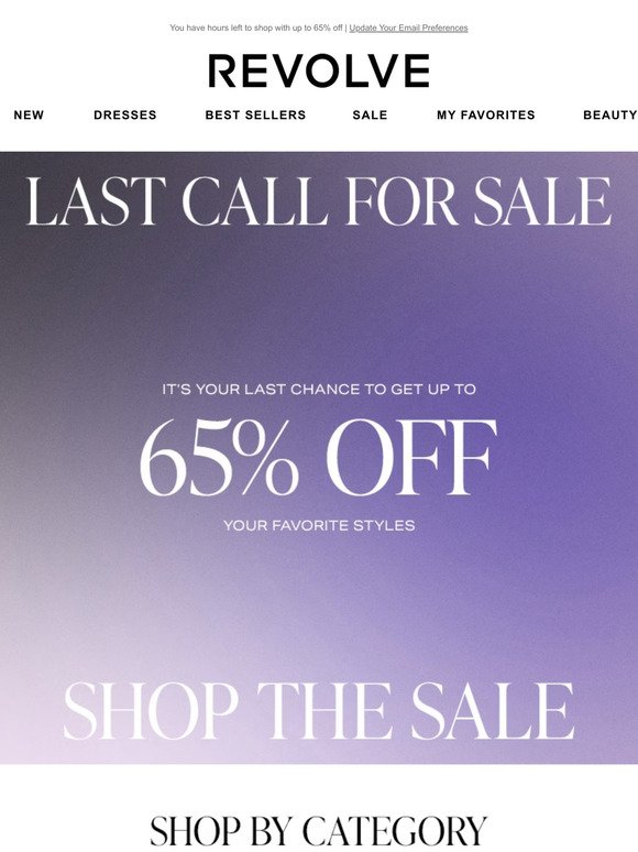 REVOLVE Email Newsletters Shop Sales, Discounts, and Coupon Codes