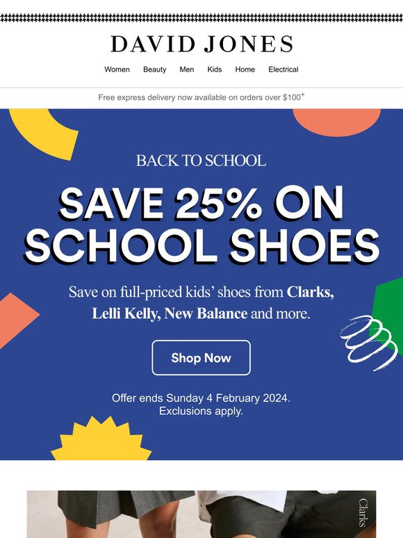 Save 25% On School Shoes