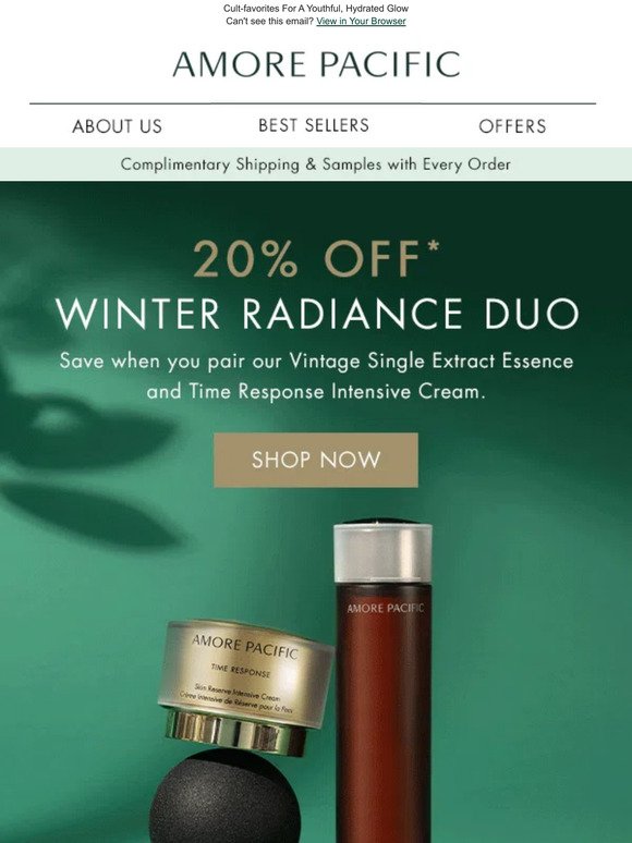 Don’t Miss Out: 20% Off Winter Radiance Duo