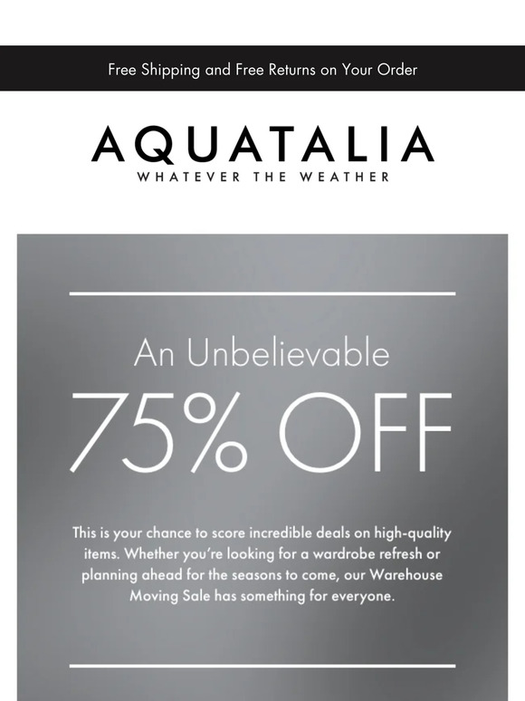 Aquatalia Warehouse Moving Sale 75 Off Milled