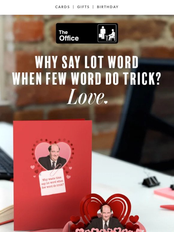NEW | The Office Valentine's Day Cards