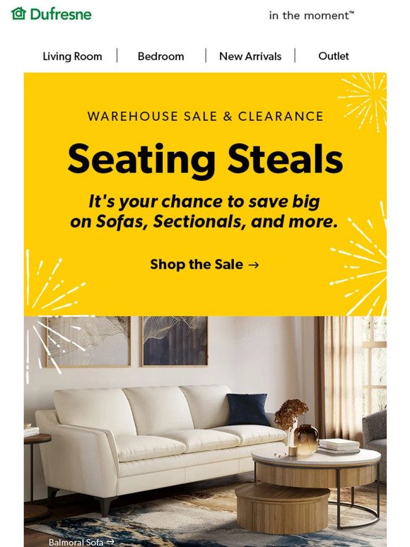 🏆 Seating Steals & Clearance Savings