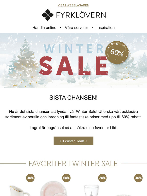 Några timmar kvar på vår Winter sale!⌛️