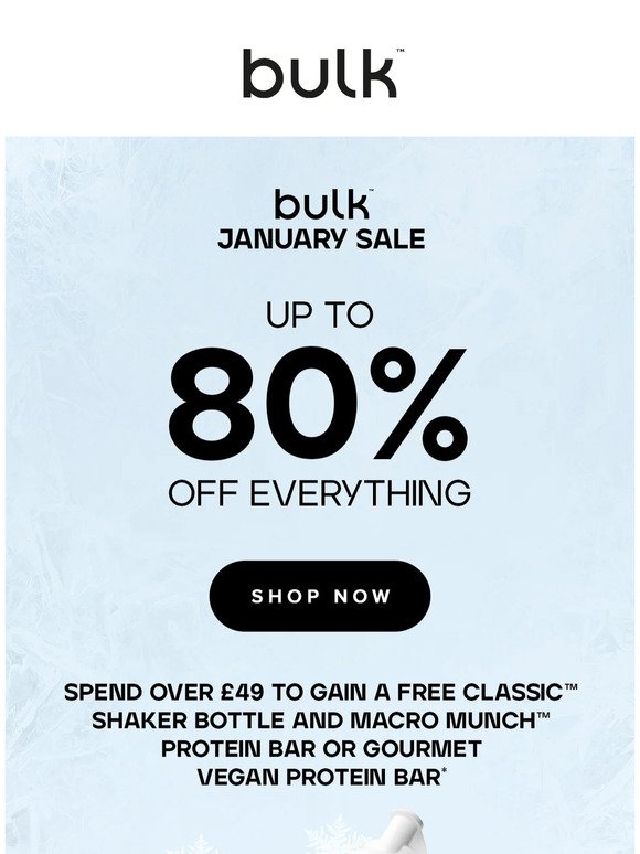 Last chance to get up to 80% off everything! 🏃