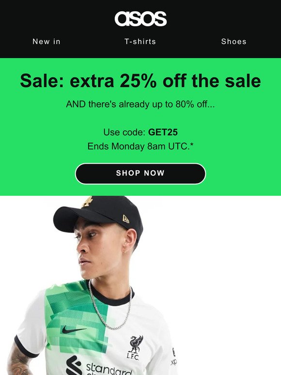 Extra 25% off the SALE 🙌