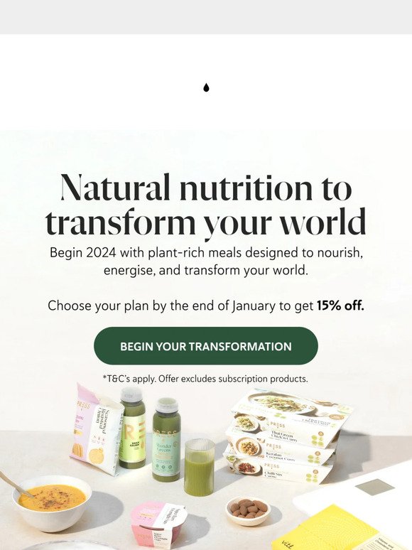 Natural nutrition to transform your world