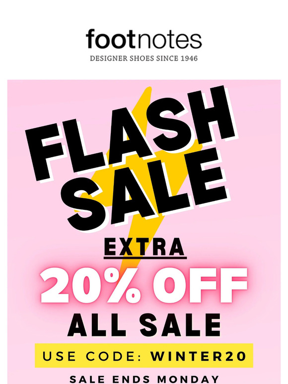 Extra 20% Off All Sale! ⚡