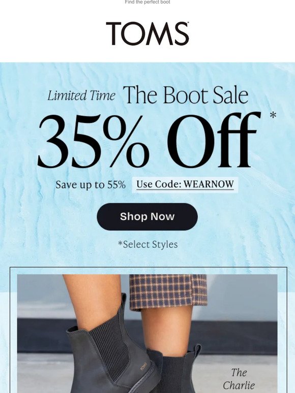 A go-to for easy, everyday style | Extra 35% OFF Boots