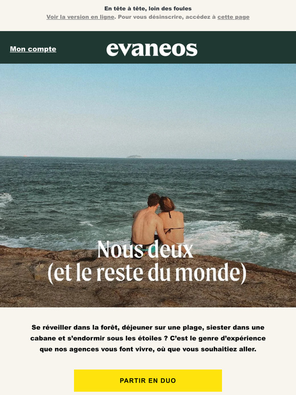 Où s'échapper à deux cet année ?