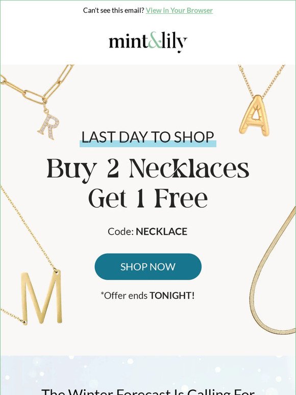 LAST Day! ✨Buy 2 Necklaces Get 1 Free! ✨