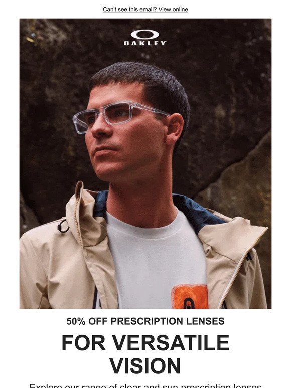 50% Off Clear & Sun Prescription Lenses