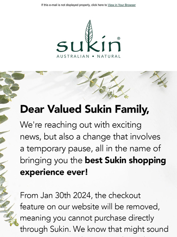 Big News About The Future Of Sukin Online