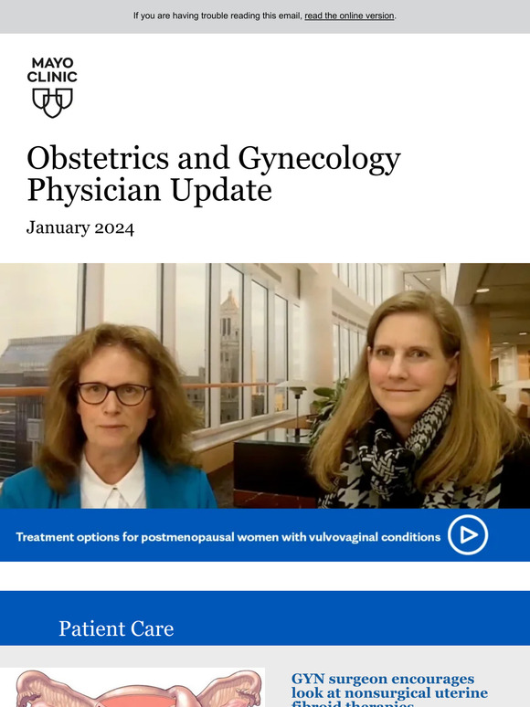 The Mayo Clinic Diet Mayo Clinic Obstetrics and Gynecology Physician Update January 2024 Milled