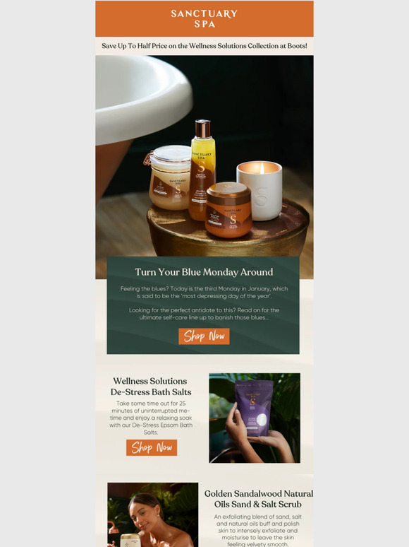 A Not-So-Blue Blue Monday with Sanctuary Spa