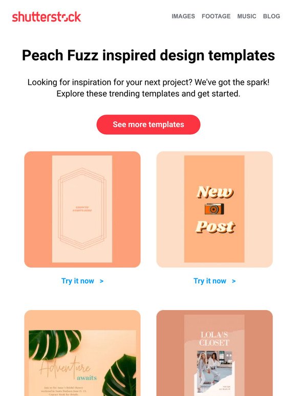 Designs inspired by Pantone’s color of the year 🍑