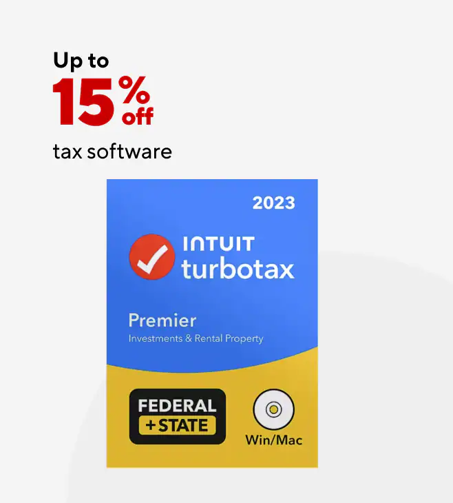 Up to 15% off Tax Software